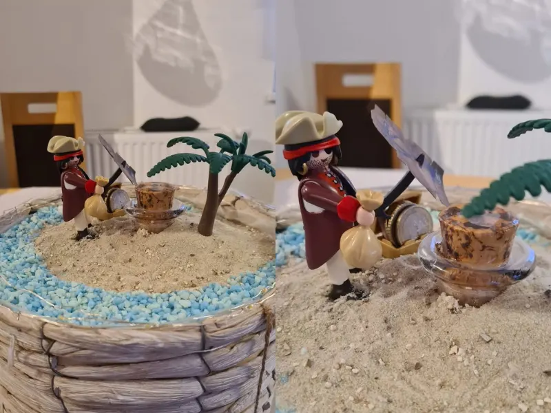 Strand im Glas als besonderes Geldgeschenk zum Geburtstag